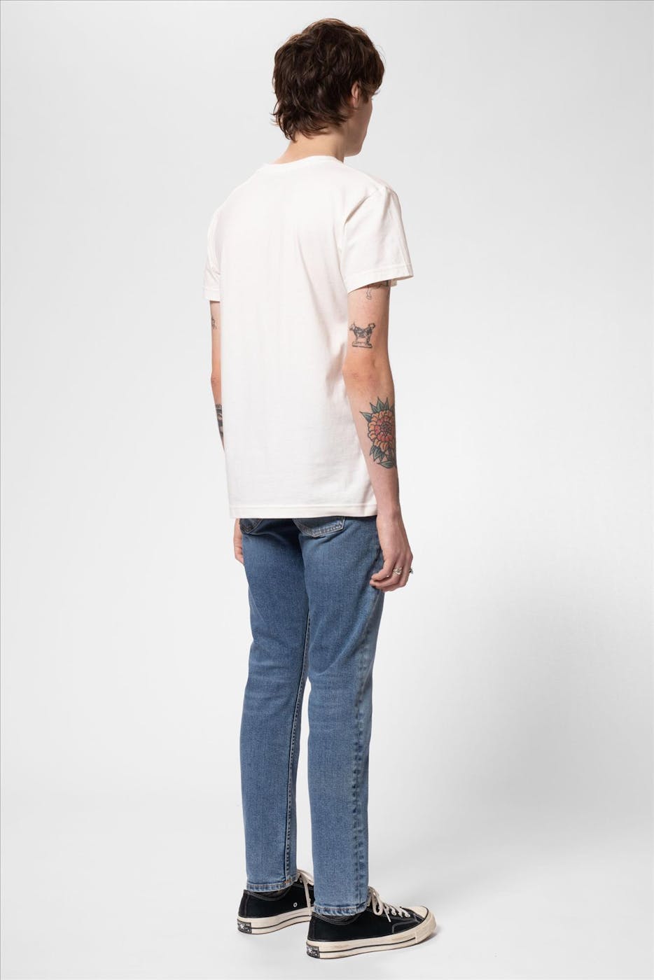 Nudie Jeans Co. - Indigoblauwe Lean Dean slim tapered jeans