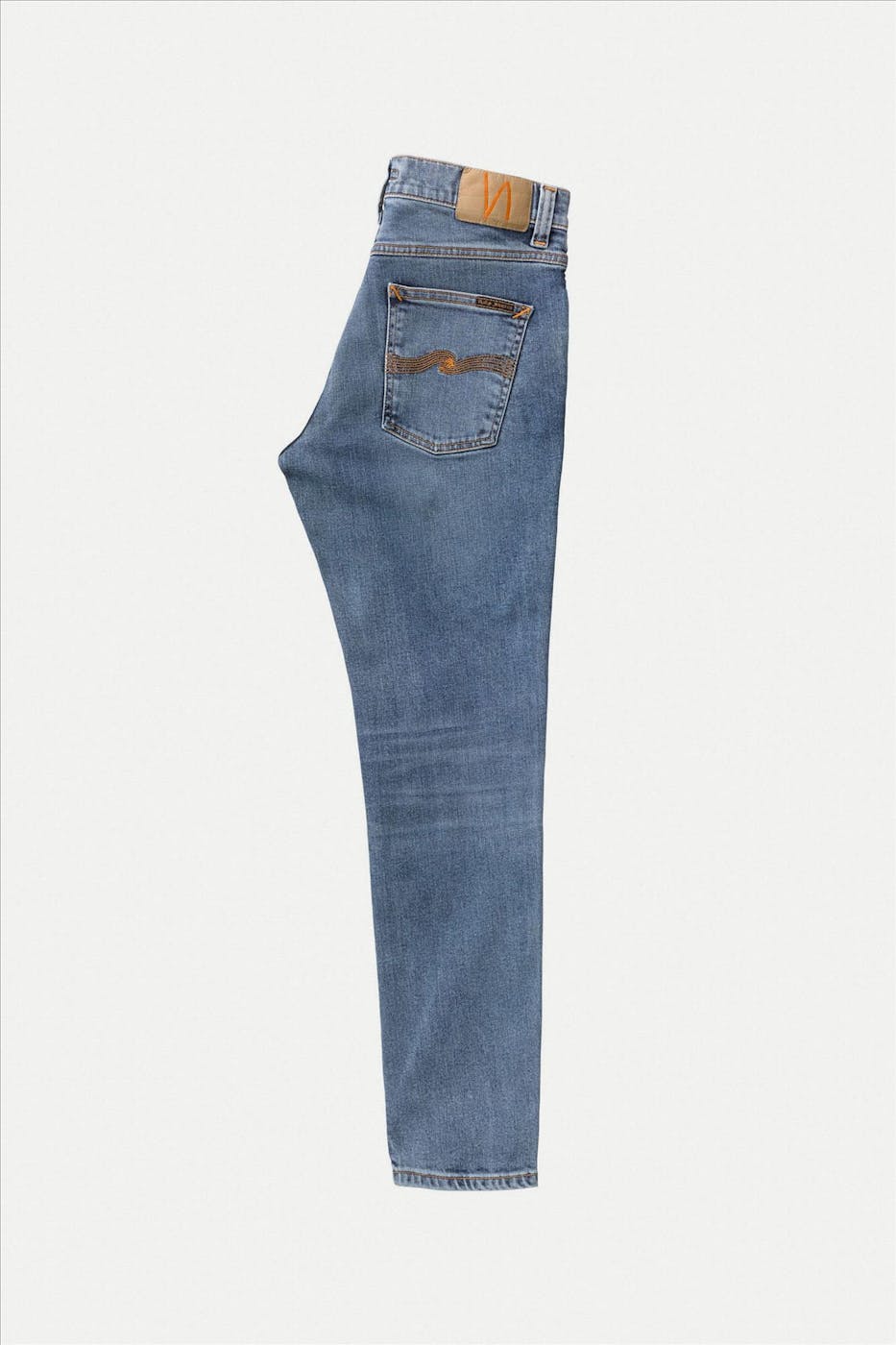Nudie Jeans Co. - Indigoblauwe Lean Dean slim tapered jeans