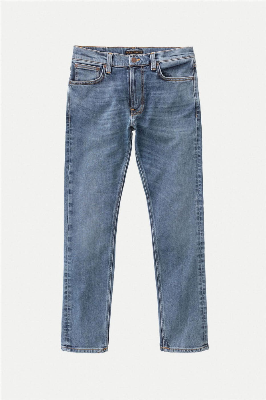 Nudie Jeans Co. - Indigoblauwe Lean Dean slim tapered jeans