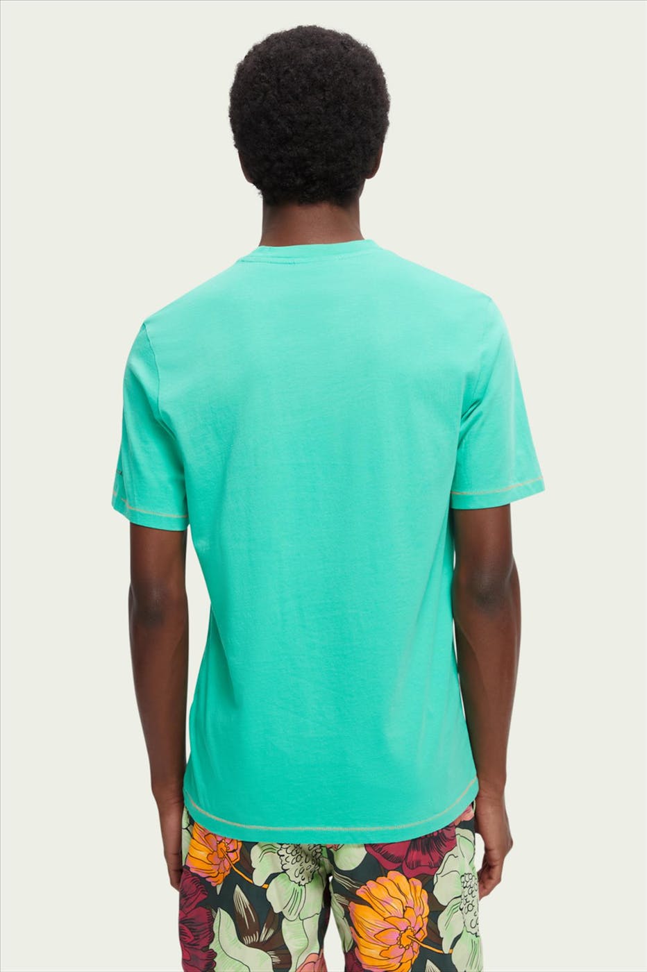 Scotch & Soda - Groene Summertime Oasis T-shirt