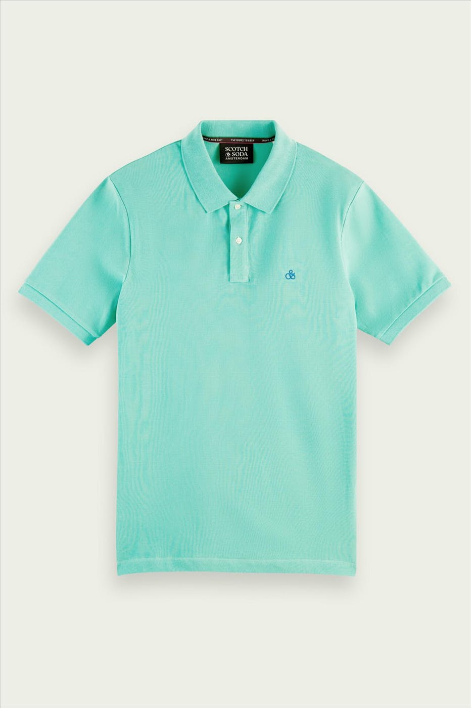 Scotch & Soda - Groene Piqué polo