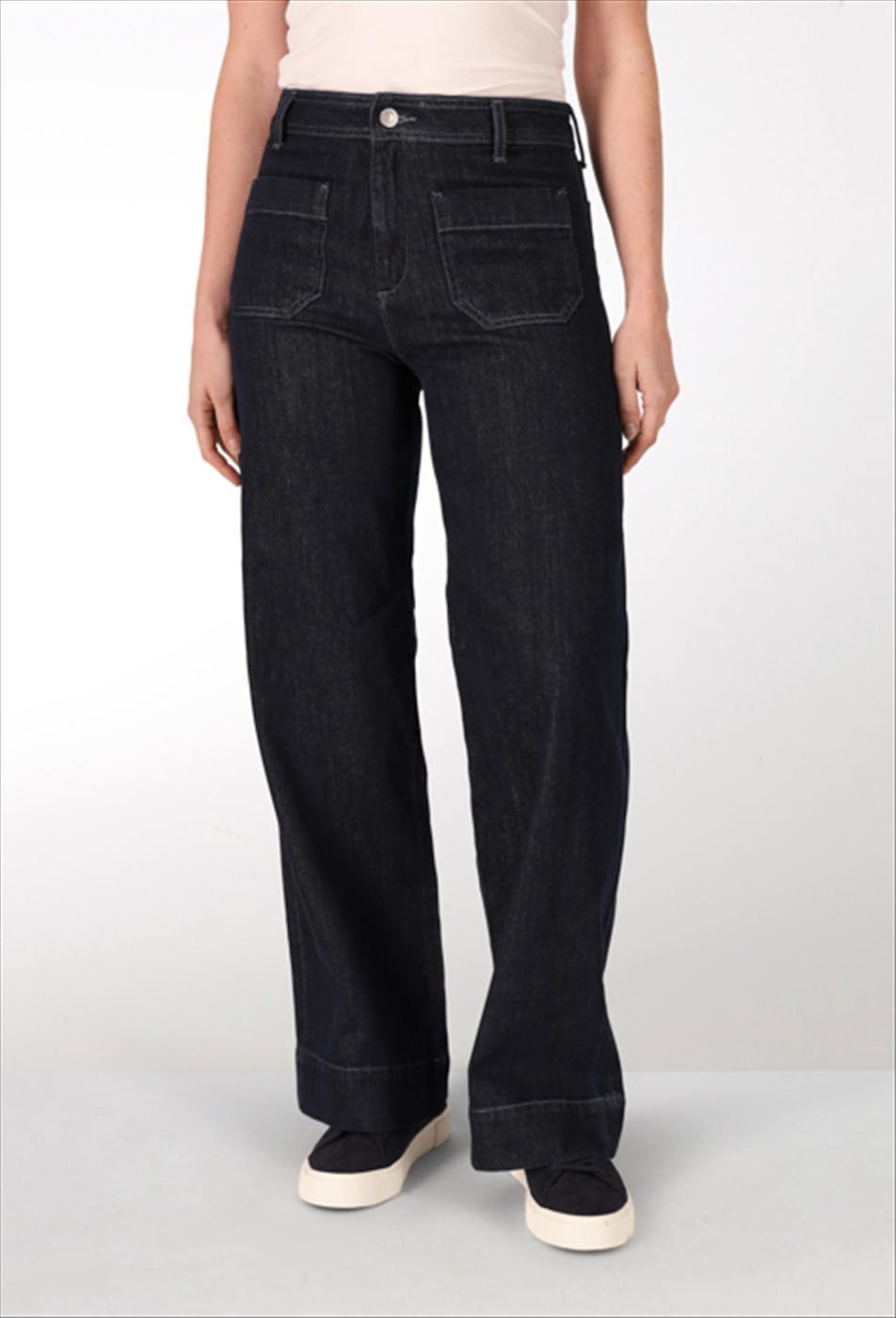 Lee Cooper - Donkerblauwe Kelly Eiffel wide jeans