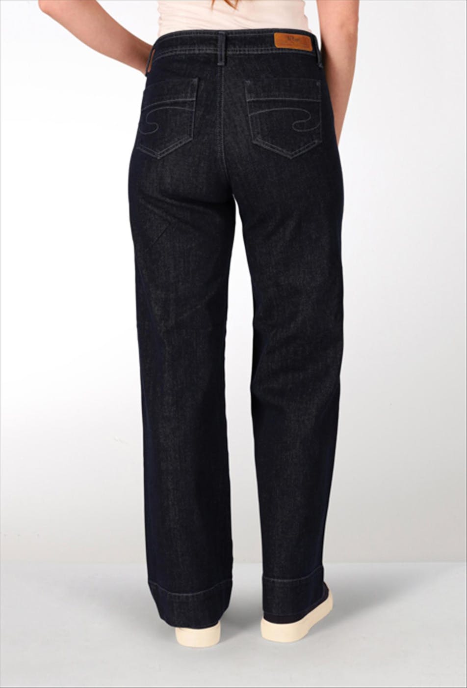 Lee Cooper - Donkerblauwe Kelly Eiffel wide jeans
