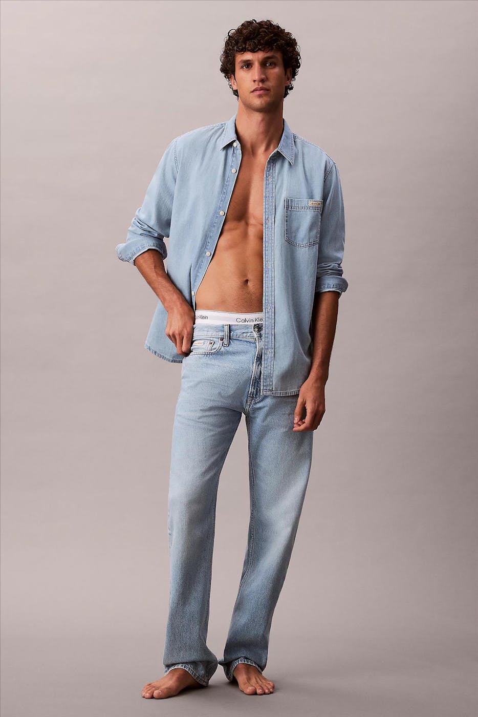 Calvin Klein Jeans - Lichtblauwe Iceland straight jeans