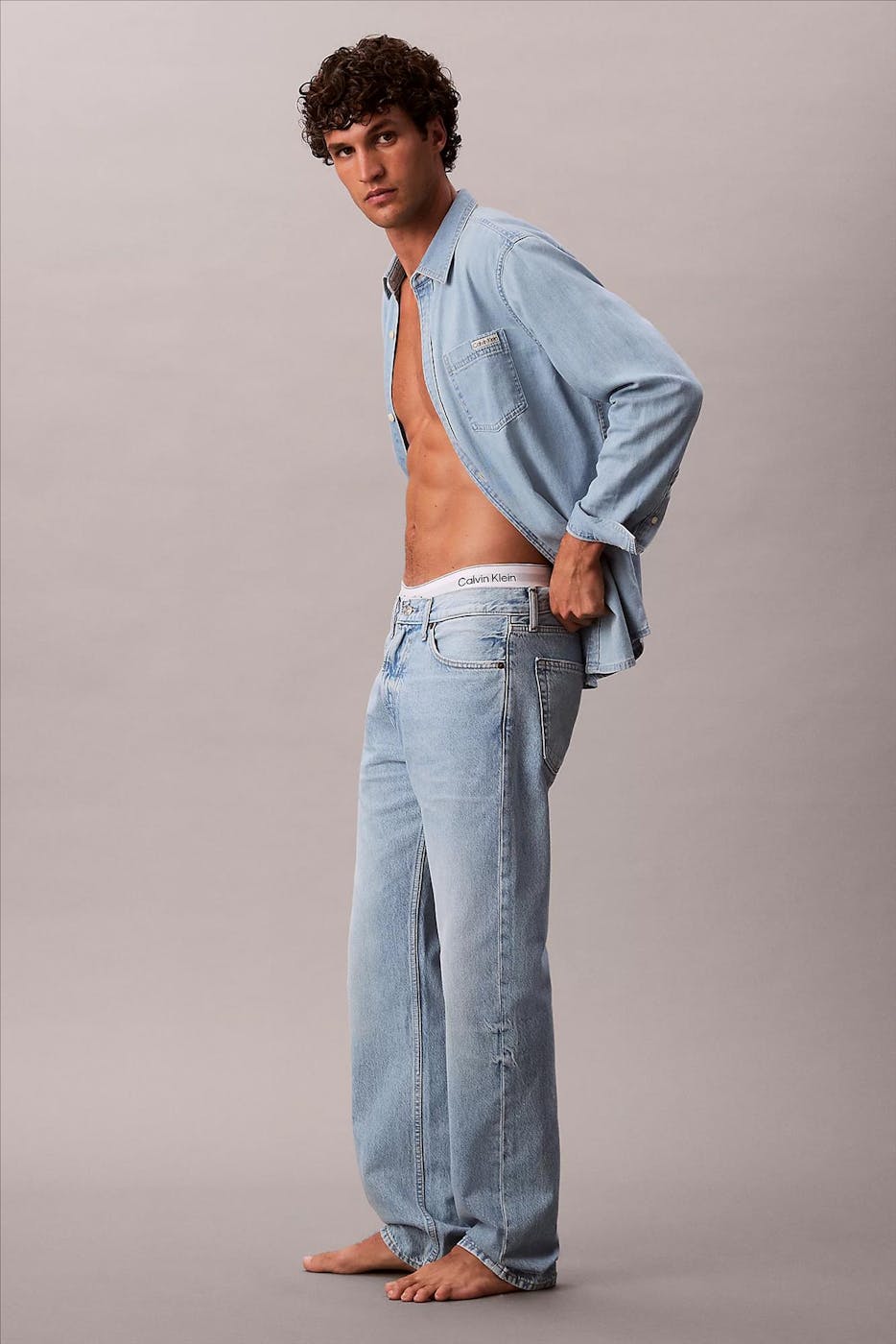 Calvin Klein Jeans - Lichtblauwe Iceland straight jeans