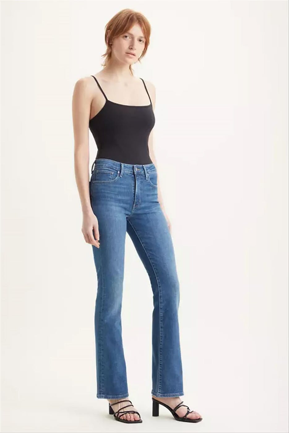 Levi's - Donkerblauwe 725 Bootcut jeans