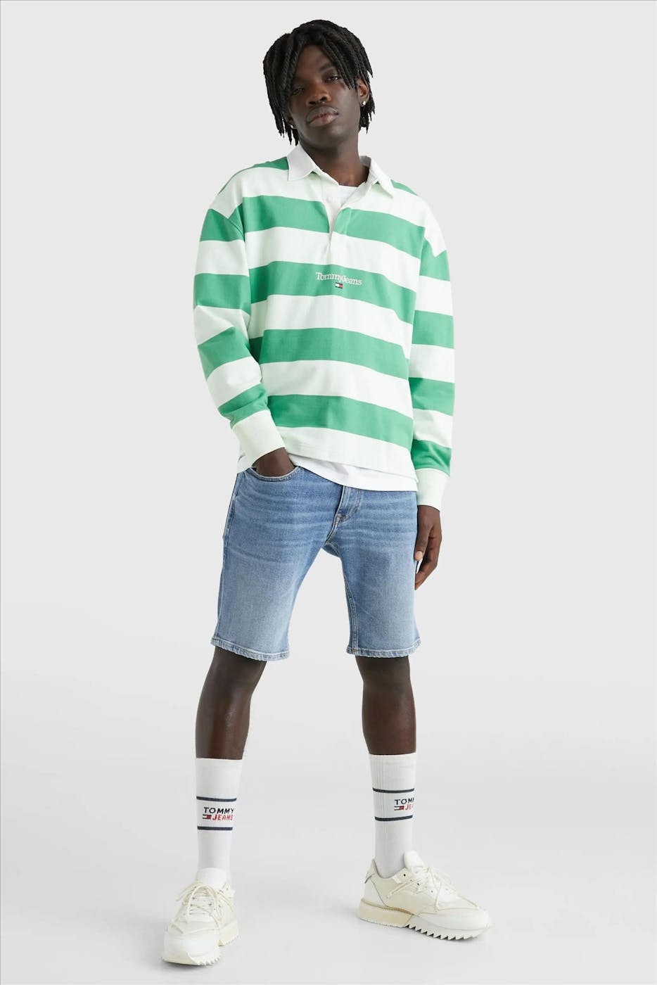 Tommy Jeans - Blauwe Scanton Slim jeansshort