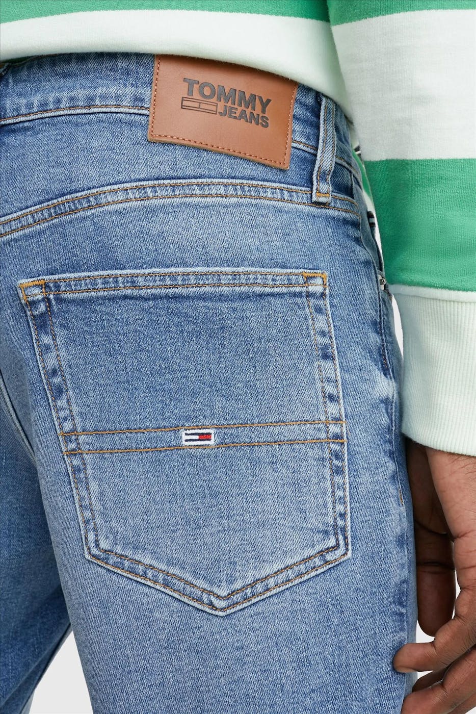 Tommy Jeans - Blauwe Scanton Slim jeansshort