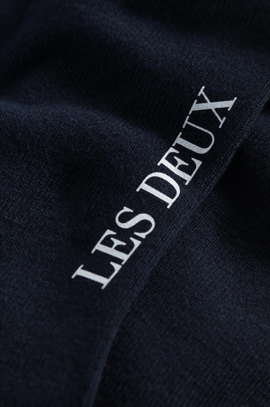 LES DEUX  - Donkerblauwe William 2-pack sokken, maat: 39-42