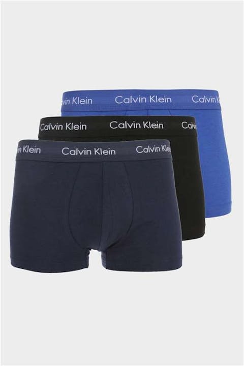 Calvin Klein Underwear - Blauwe/zwarte 3-pack boxershort