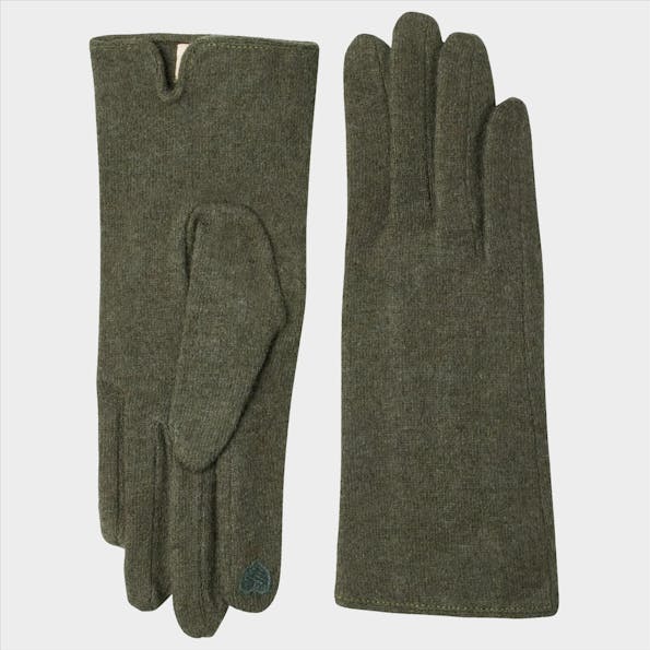 UNMADE - Donkergroene 'Wilna Glove' Handschoenen