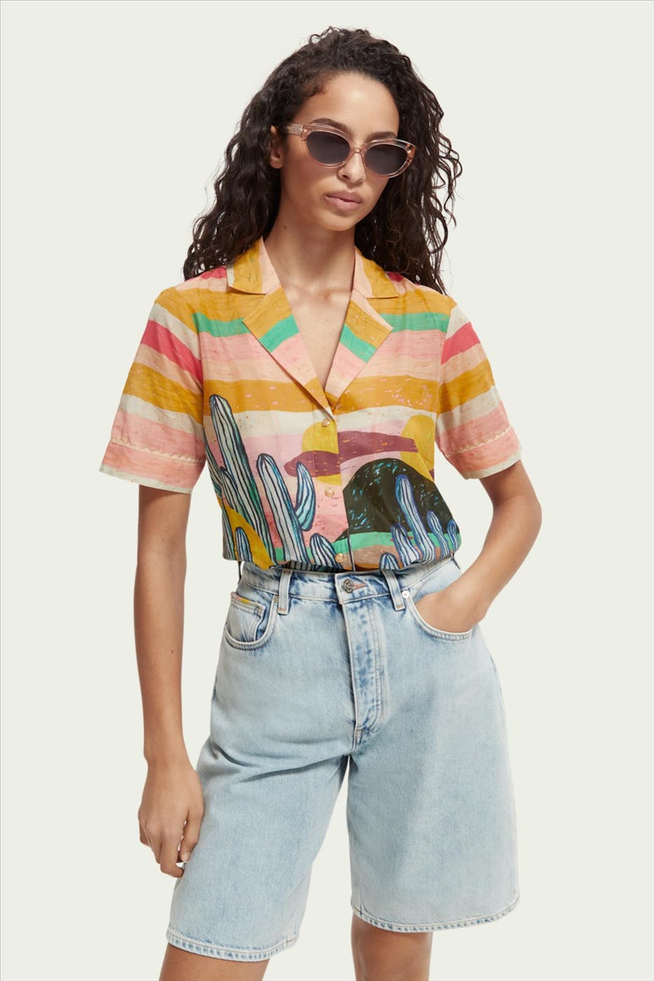 Scotch & Soda - Multicolour Abel Macias Hawaïblouse