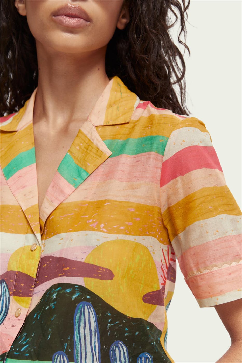 Scotch & Soda - Multicolour Abel Macias Hawaïblouse