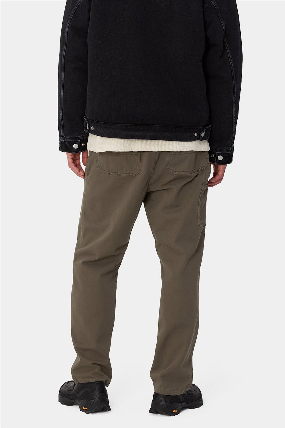 Carhartt WIP - Donkergrijze Flint pant