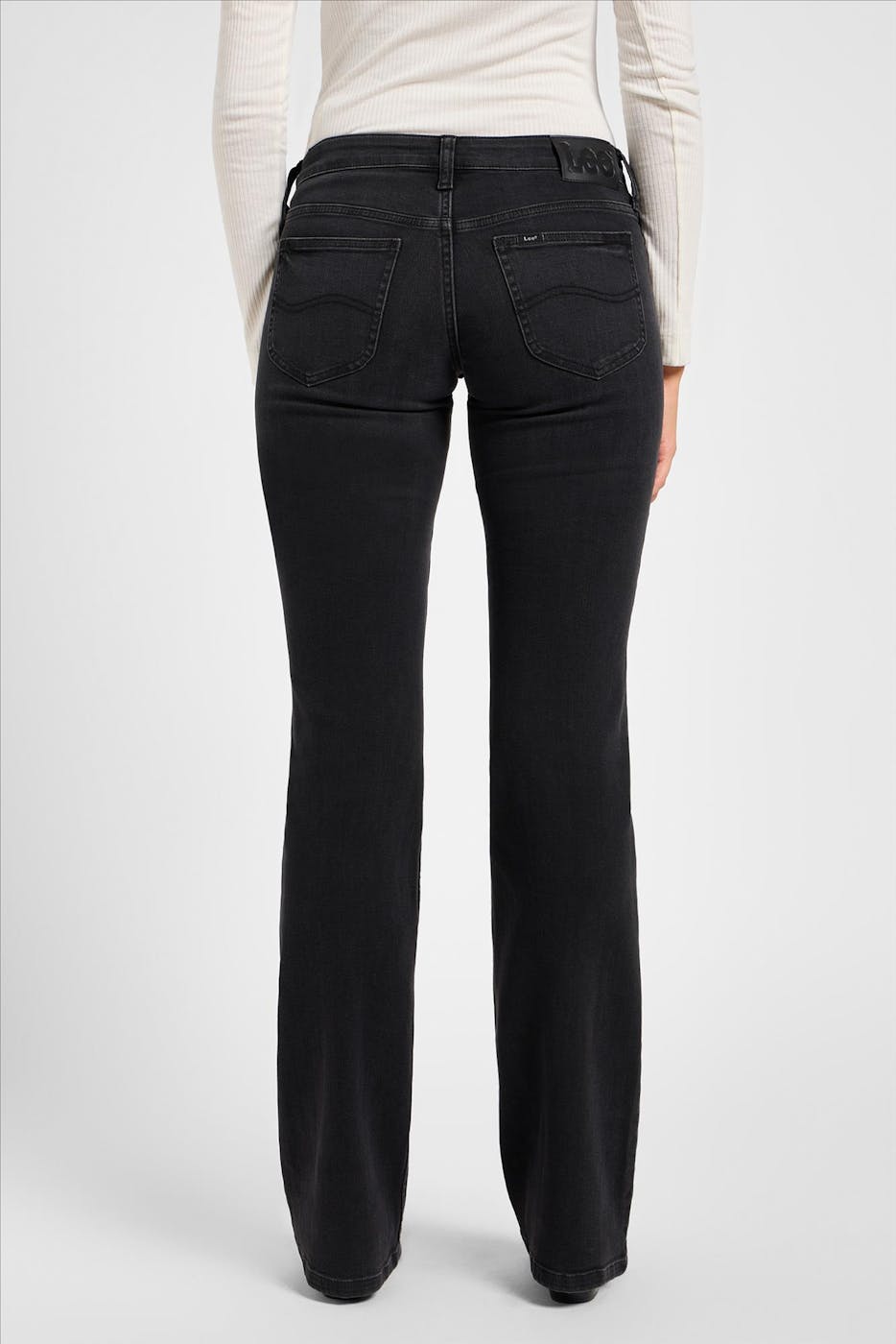 Lee - Donkergrijze Jessica bootcut jeans