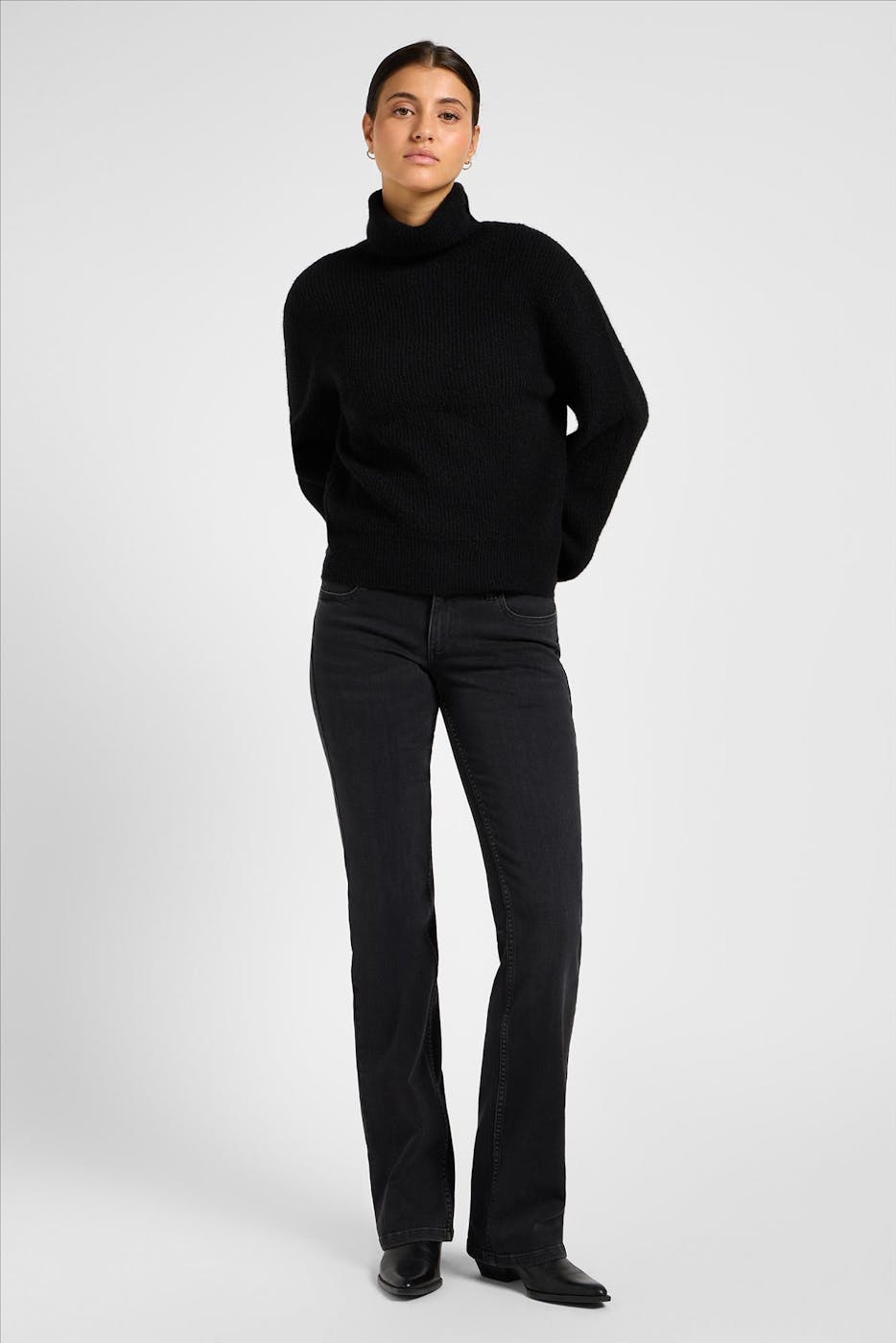 Lee - Donkergrijze Jessica bootcut jeans
