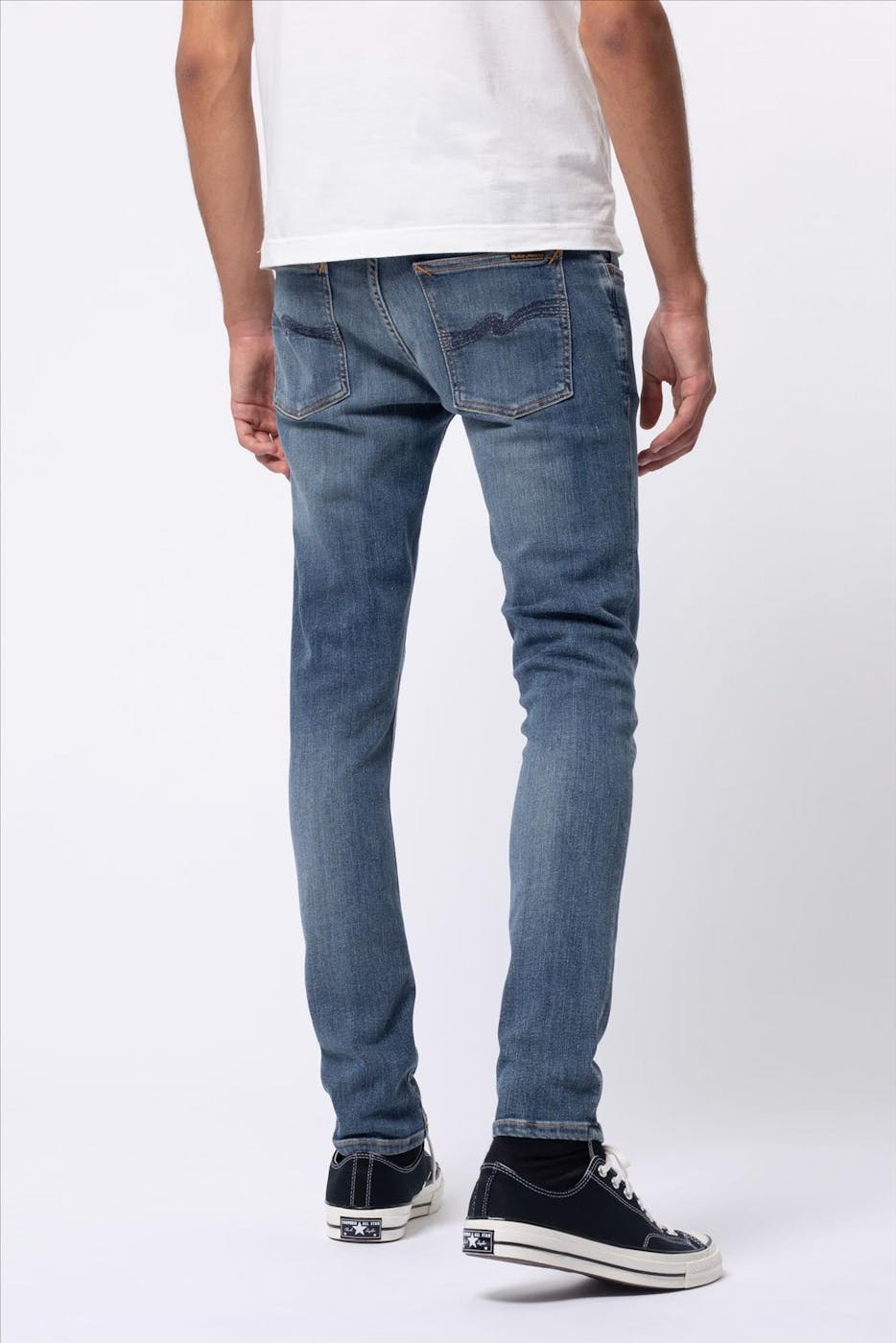 Nudie Jeans Co. - Blauwe Tight Terry skinny jeans