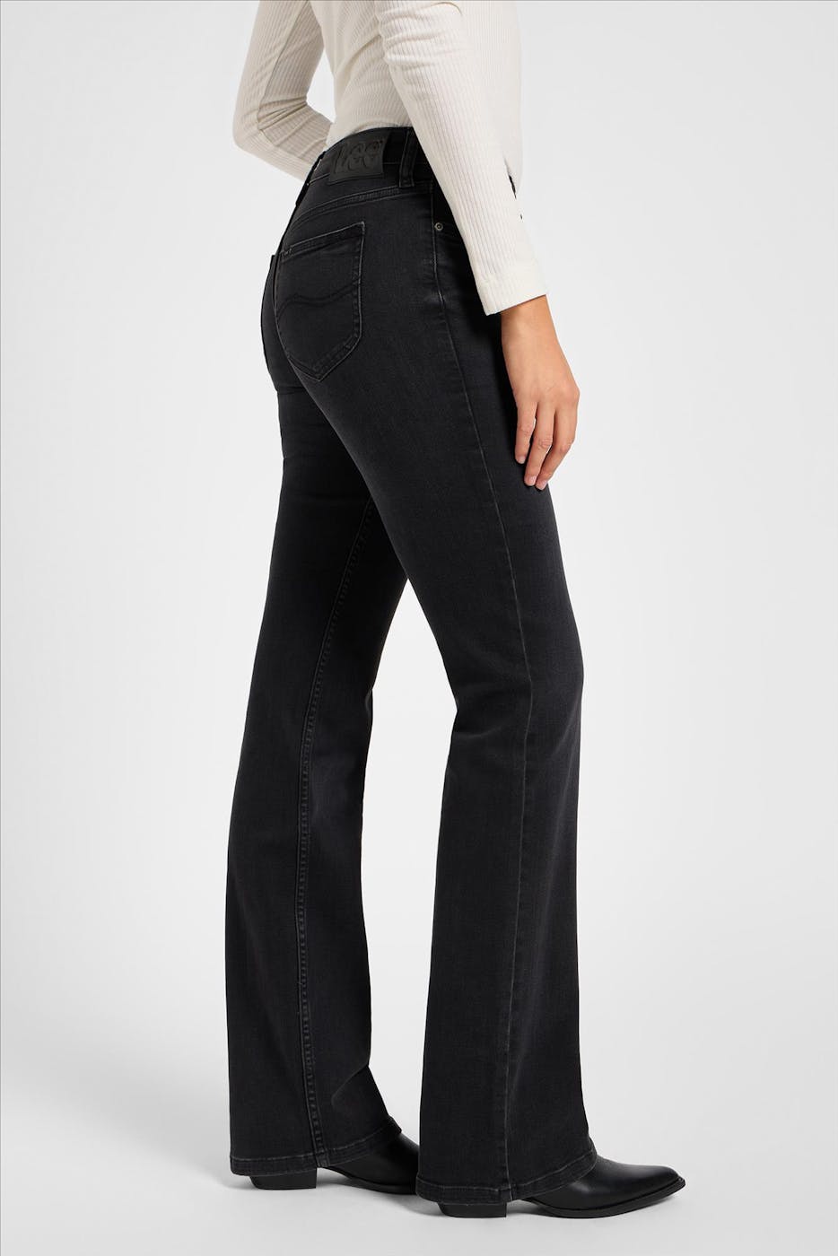 Lee - Donkergrijze Jessica bootcut jeans