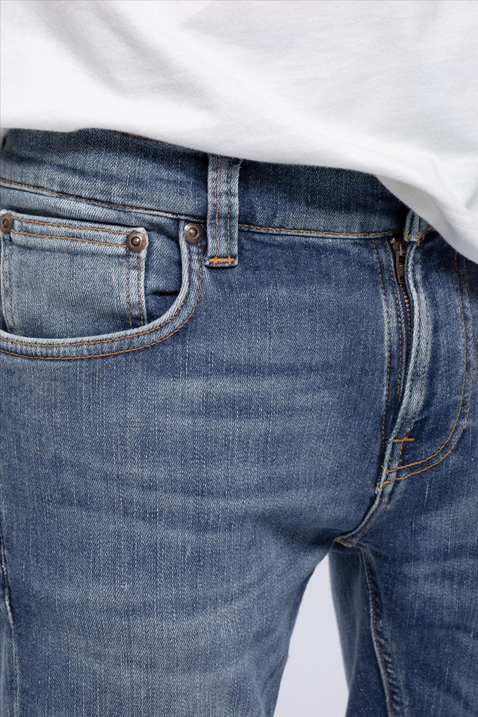 Nudie Jeans Co. - Blauwe Tight Terry skinny jeans