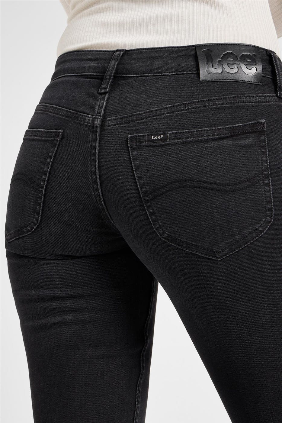 Lee - Donkergrijze Jessica bootcut jeans