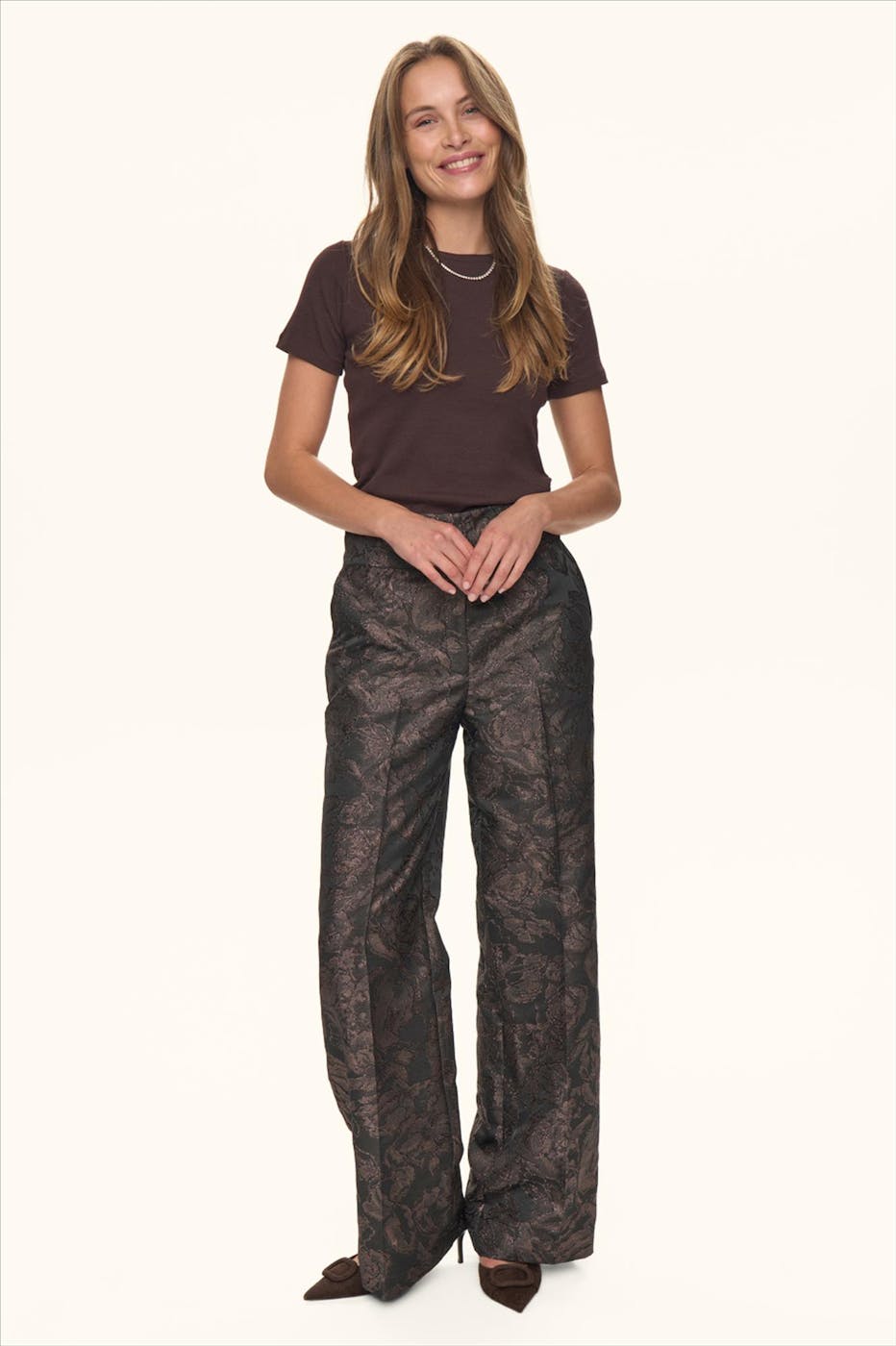 Nümph - Donkerbruine Lika broek