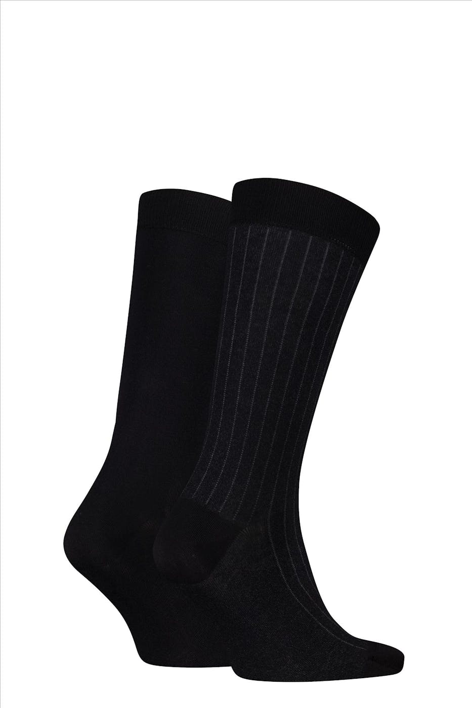 Calvin Klein - Zwarte 2-pack Striped sokken