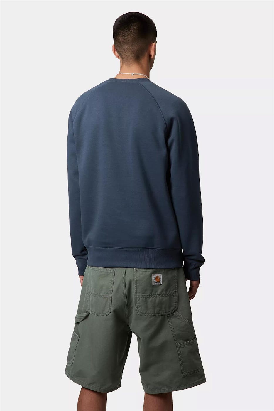 Carhartt WIP - Middenblauwe Chase sweater