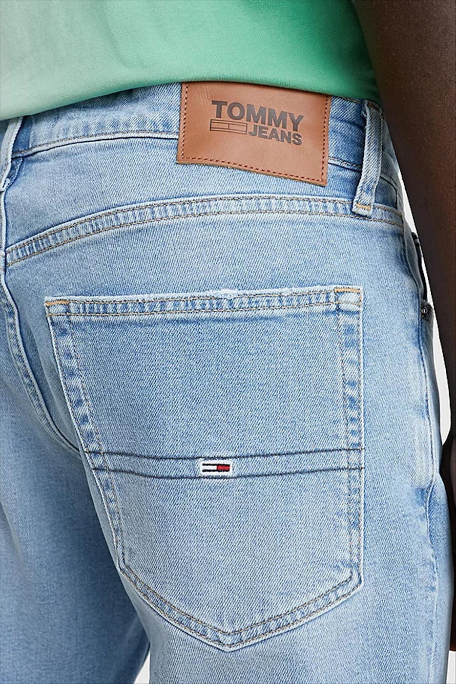 Tommy Jeans - Lichtblauwe Scanton Slim jeansshort
