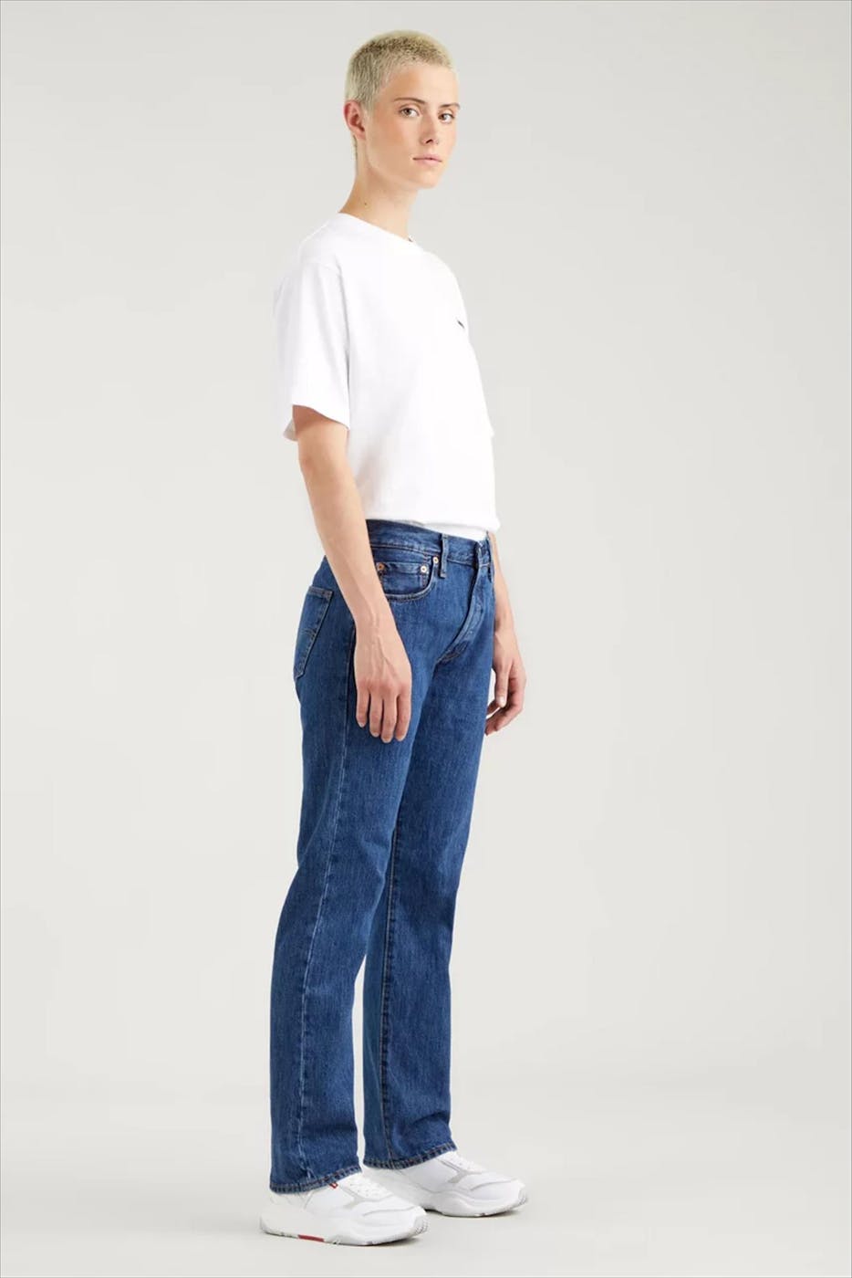 Levi's - Blauwe 501 straight jeans