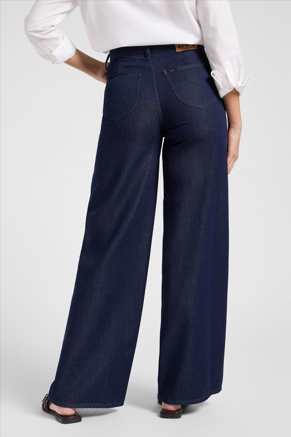 Lee - Donkerblauwe Stella Wide Leg jeans