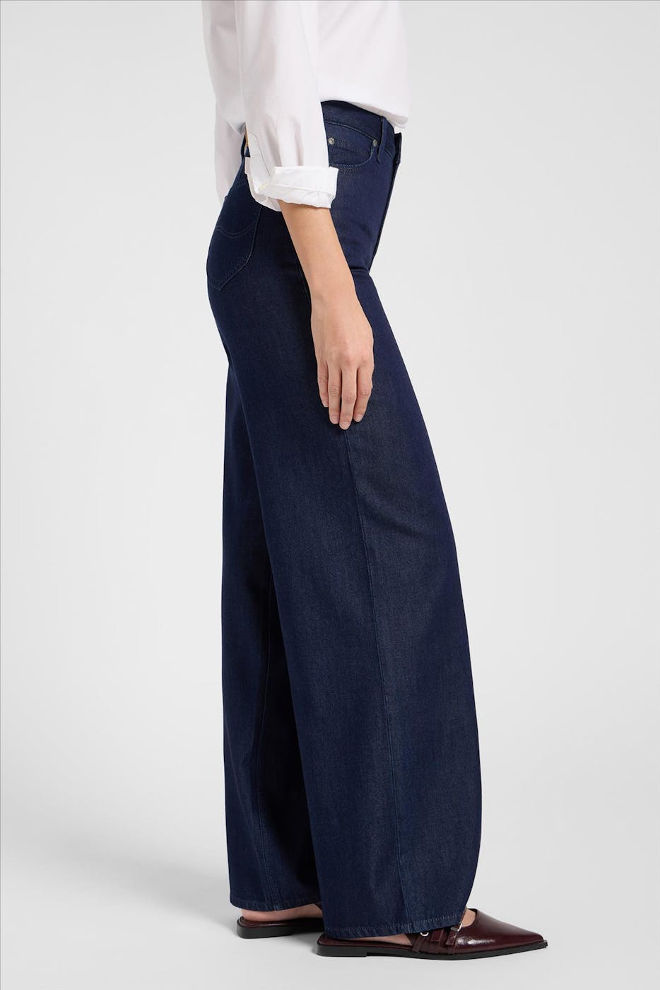 Lee - Donkerblauwe Stella Wide Leg jeans