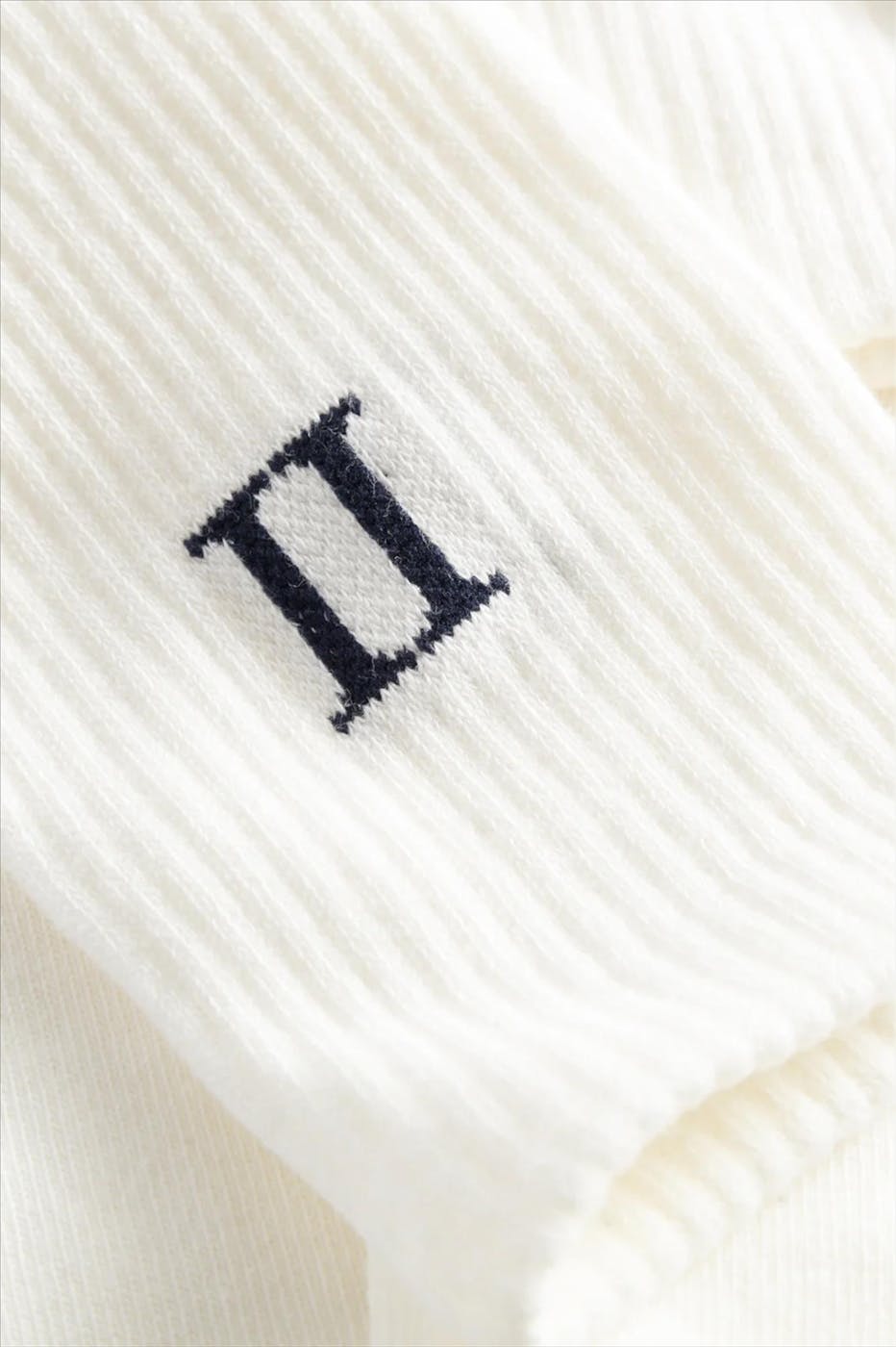 LES DEUX  - Ecru Willliam 2-pack sokken, maat: 43-46