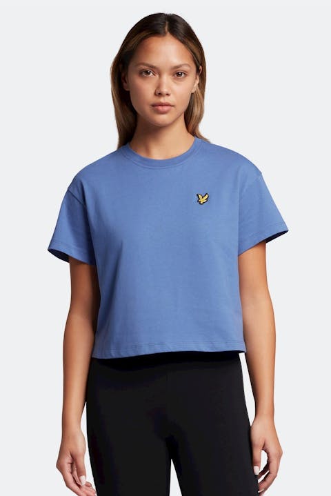Lyle & Scott - Paarse Cropped T-shirt