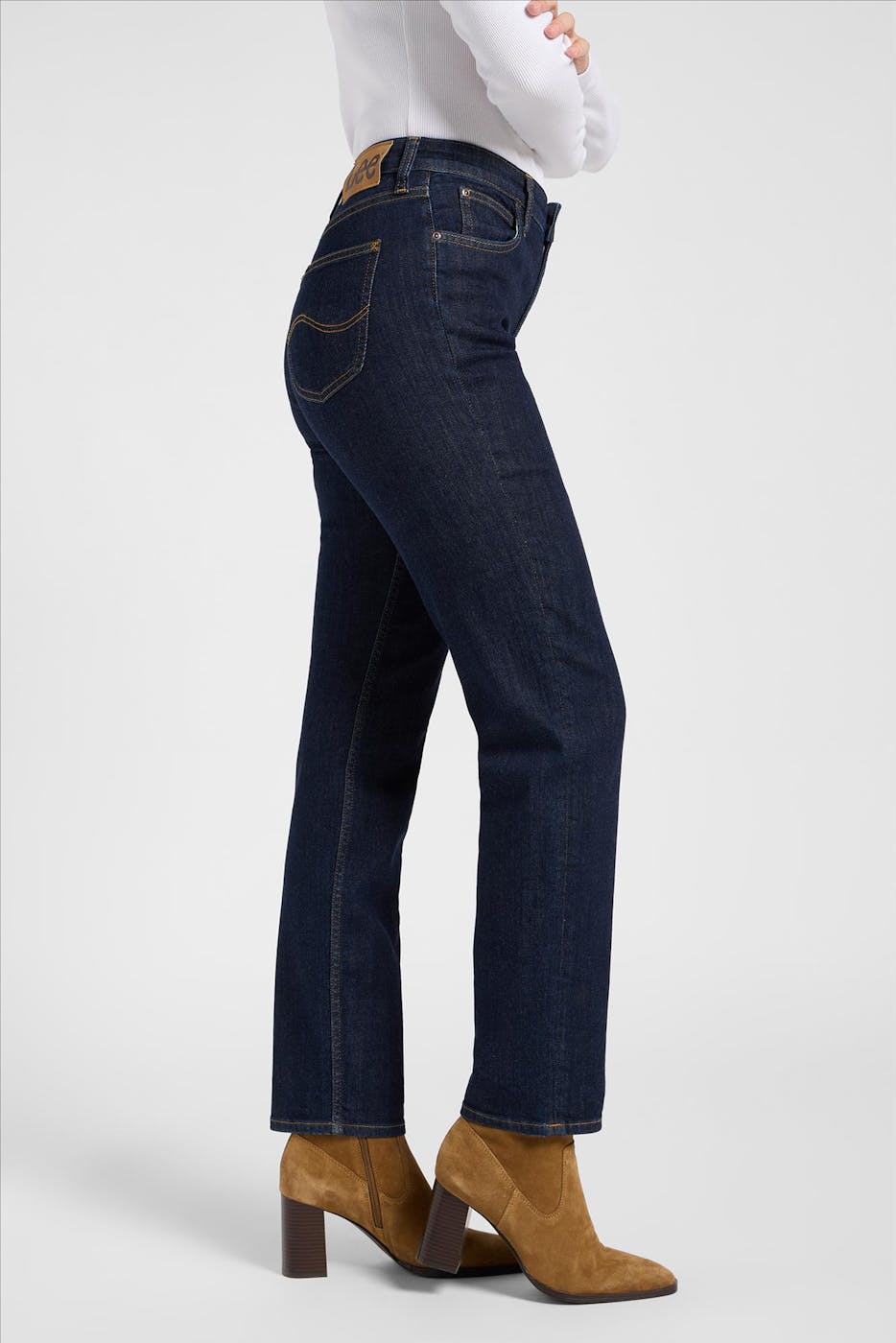 Lee - Donkerblauwe Carol Regular Straight jeans