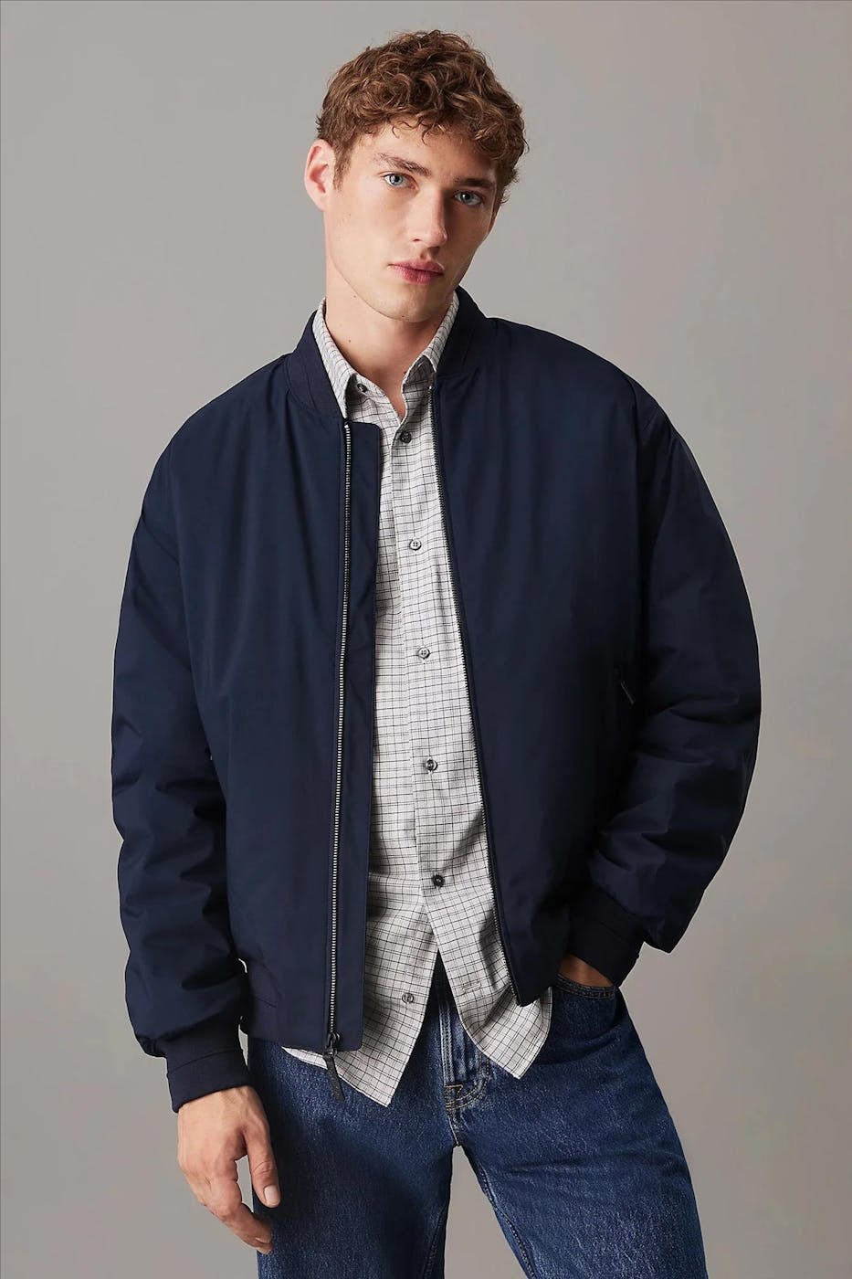 Calvin Klein Jeans - Donkerblauwe Hero bomberjas