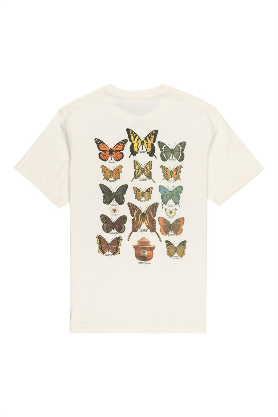 Element - Ecru Butterflies T-shirt