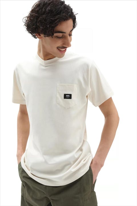 Vans  - Ecru Woven Patch Pocket T-shirt
