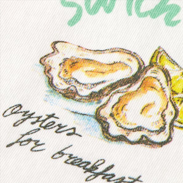 Scotch & Soda - Witte Oyster Breakfast T-shirt