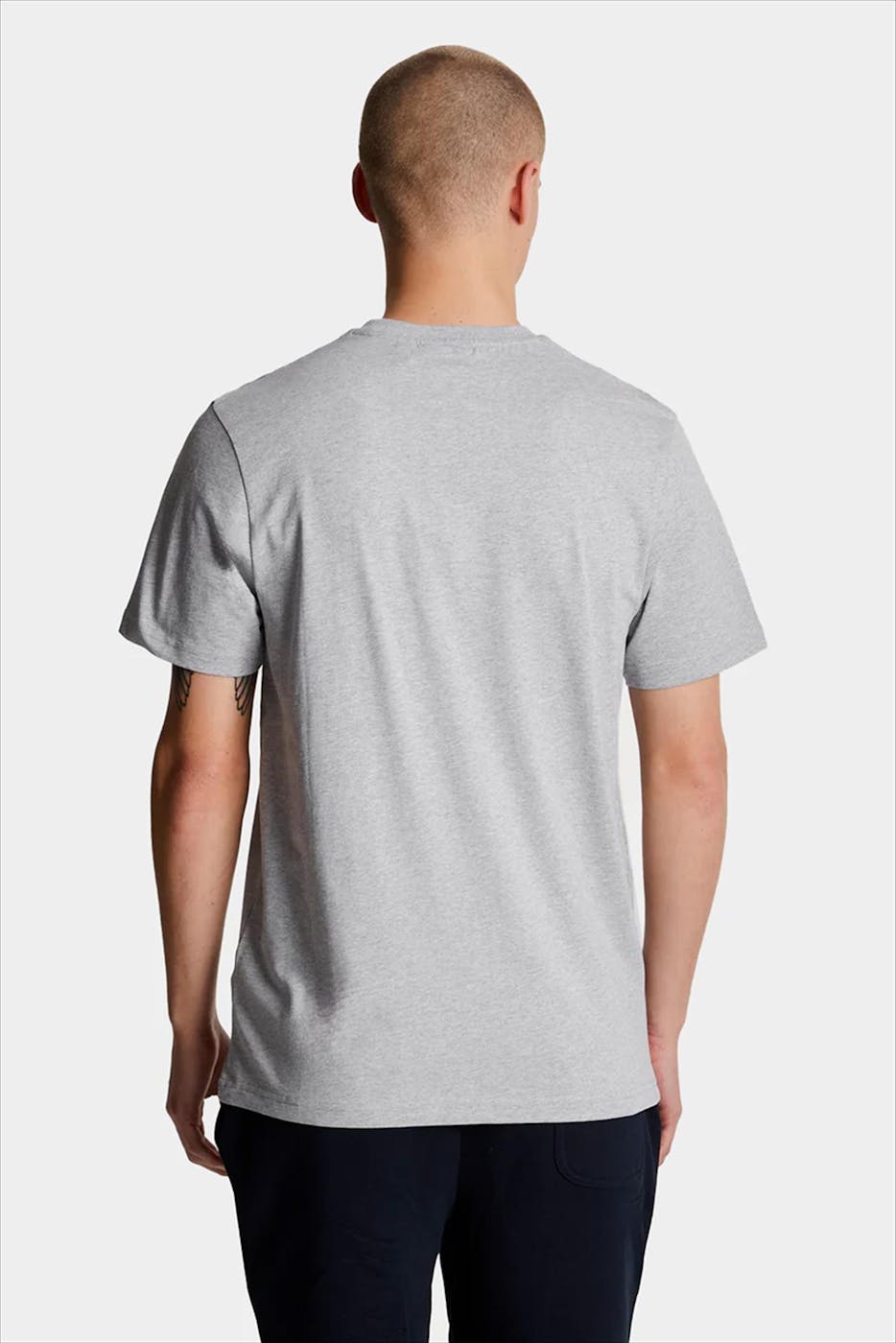 Lyle & Scott - Lichtgrijze Plain T-Shirt