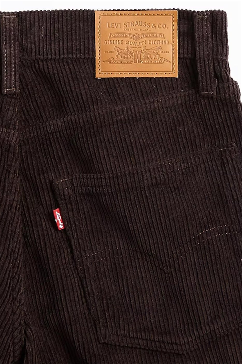 Levi's - Donkerbruine Baggy Dad jeans