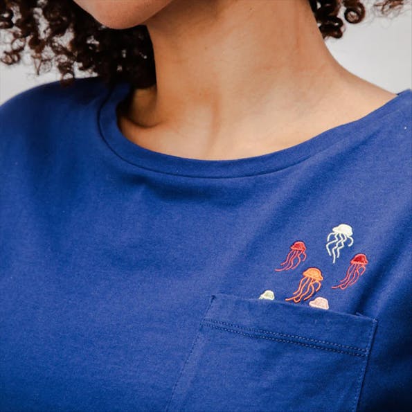 Brava - Donkerblauwe Jellyfish T-shirt