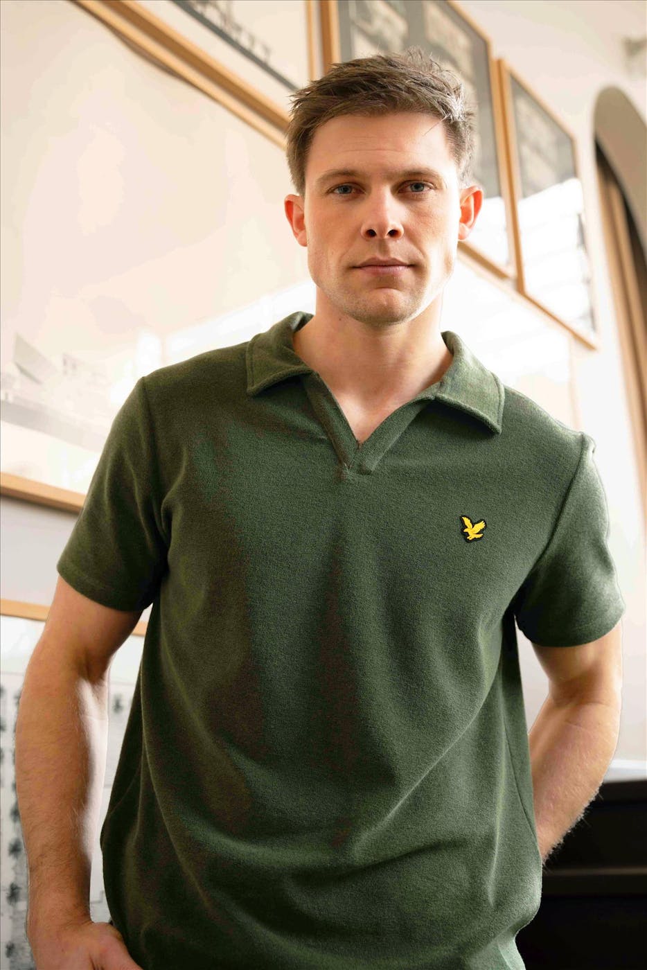 Lyle & Scott - Kaki Towel polo