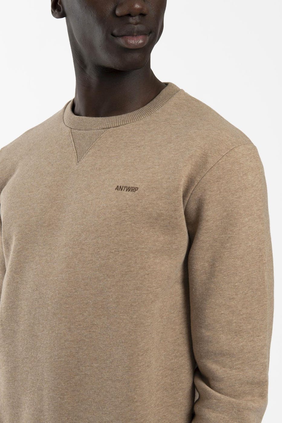 Antwrp - Lichtbruine Basic Logo sweater