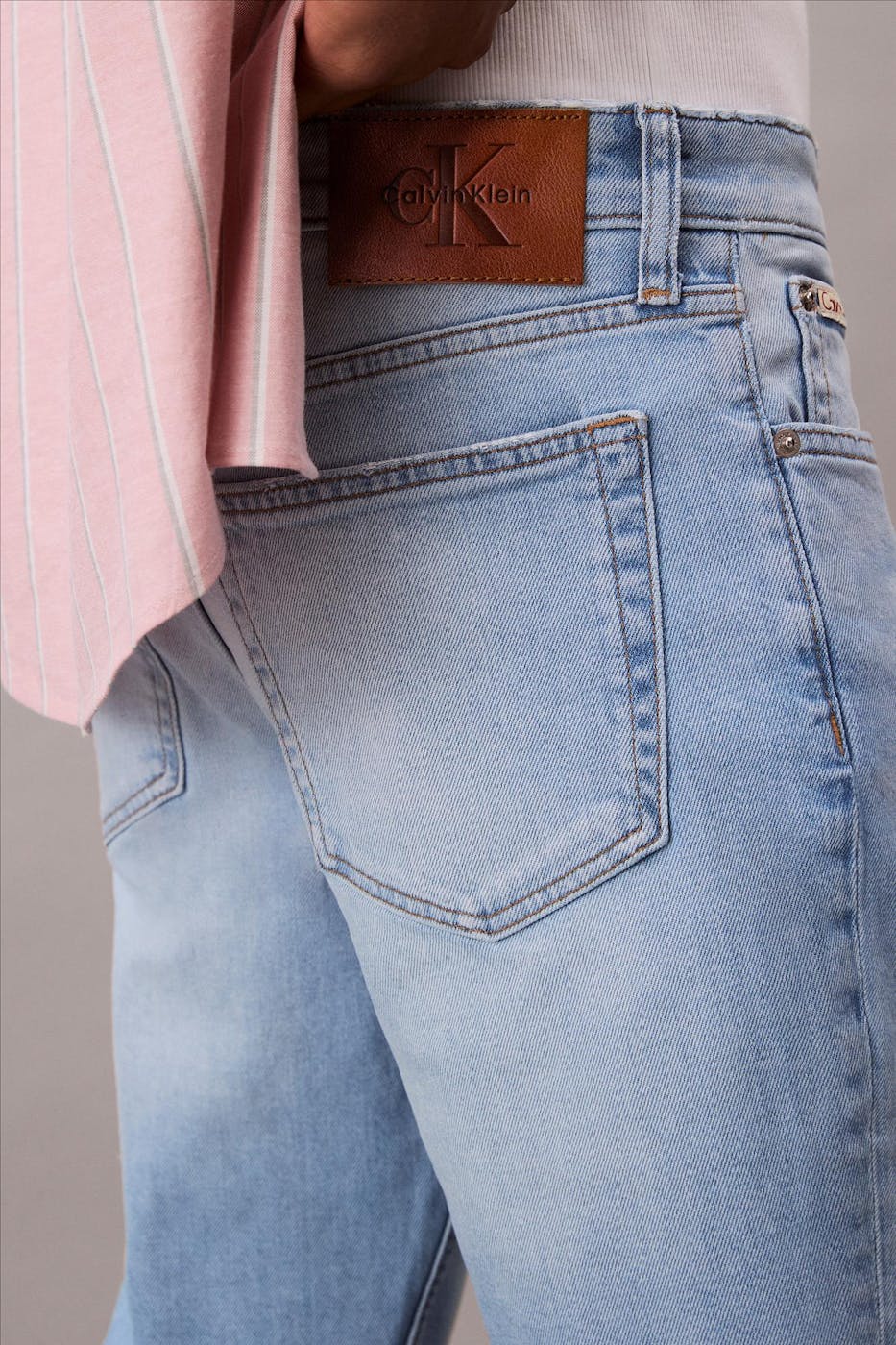 Calvin Klein Jeans - Lichtblauwe Zander slim jeans