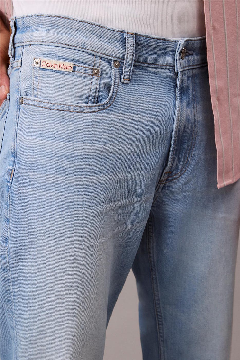 Calvin Klein Jeans - Lichtblauwe Zander slim jeans