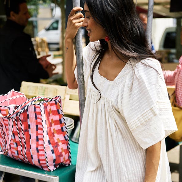 FRNCH - Roze Aise strandtas