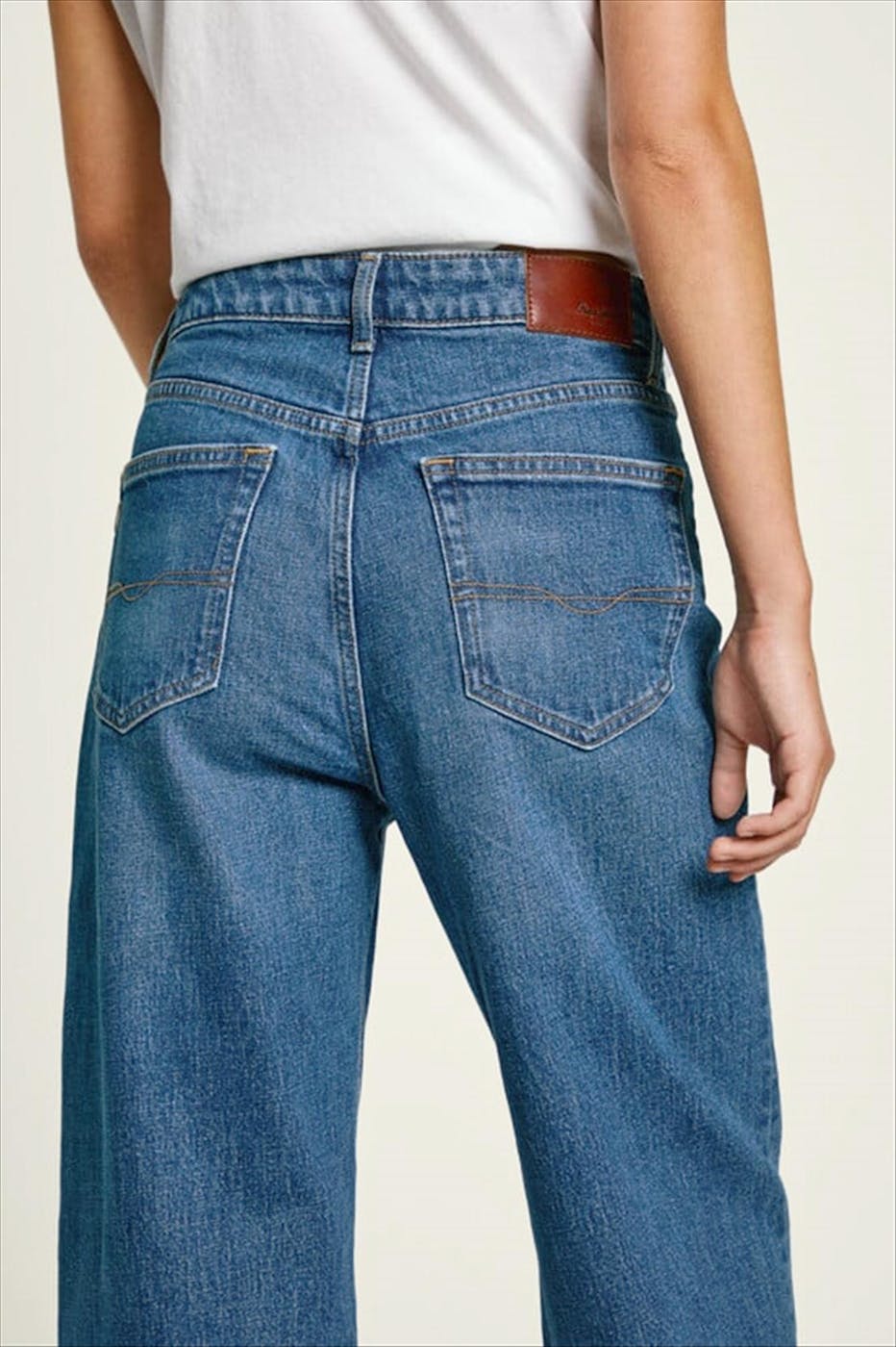 Pepe Jeans London - Donkerblauwe Lexa straight jeans