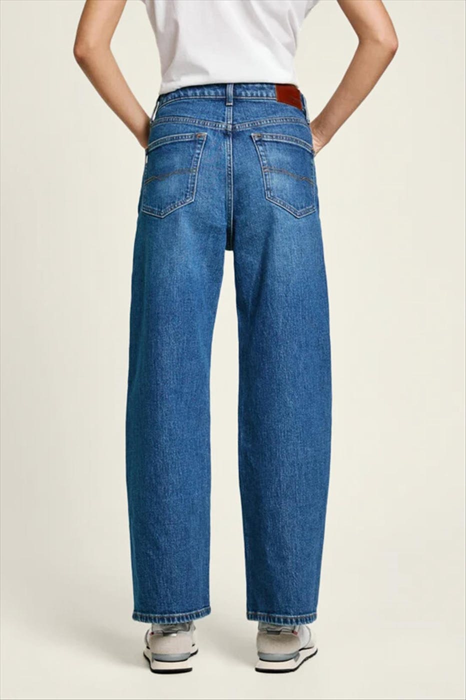 Pepe Jeans London - Donkerblauwe Lexa straight jeans