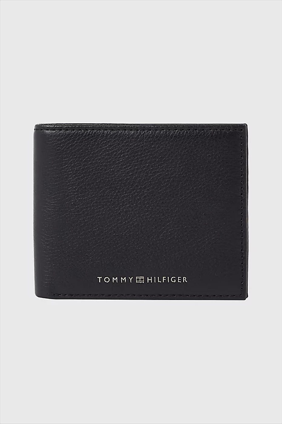 Tommy Jeans - Zwarte Premium Leren portemonnee