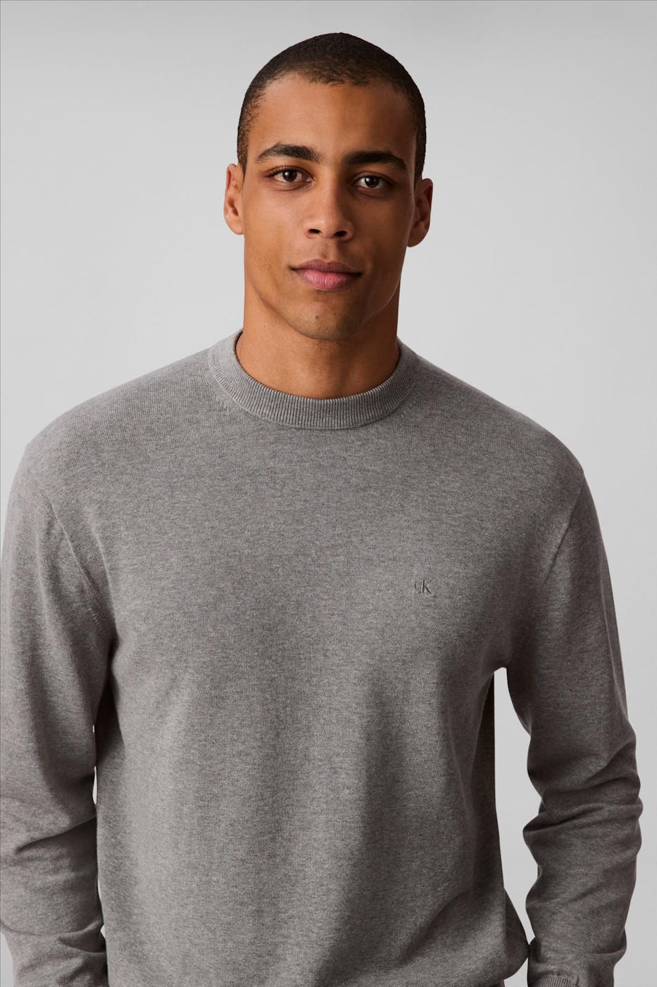 Calvin Klein Jeans - Grijze Icon Logo trui